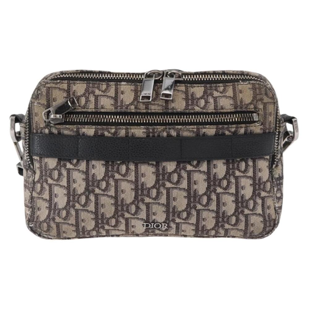 Dior Trotter Oblique Shoulder Bag Black
